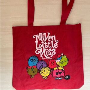 Mr. Men Little Miss by Roger Hargreaves Red Tote
